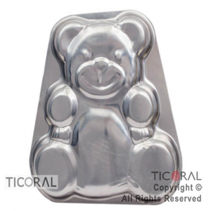 MOLDE FIGURA OSO ALUMINIO x 1